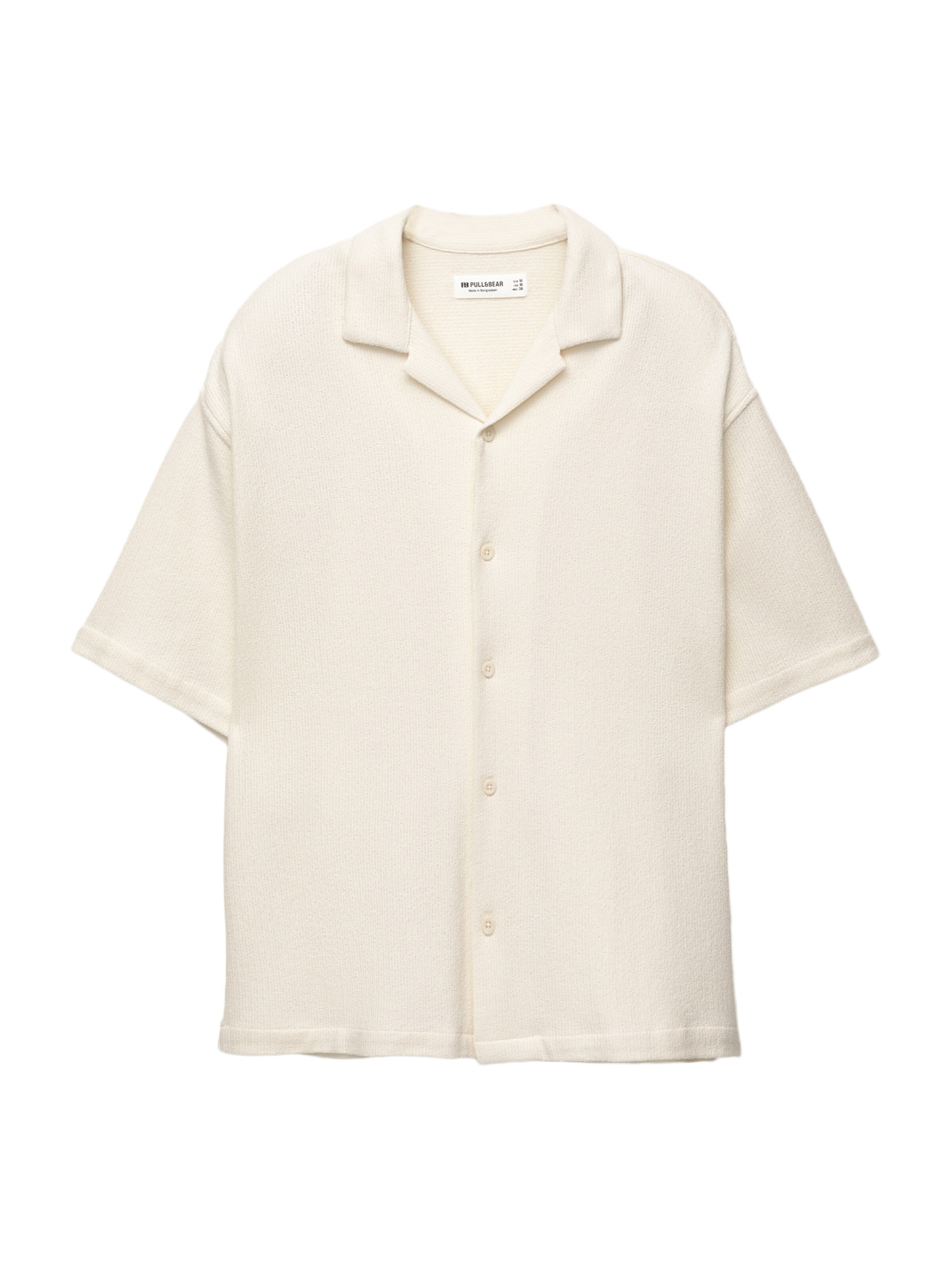 Pull&Bear Button Up Shirt in White: front