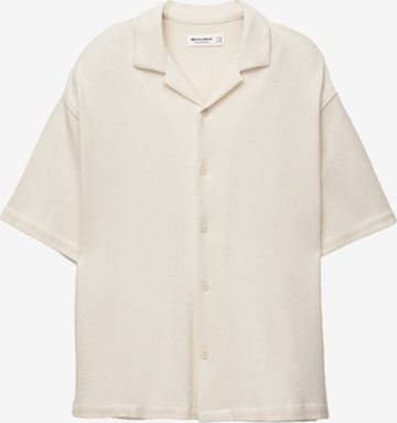 Comfort Fit Cămașă de la Pull&Bear pe alb: față