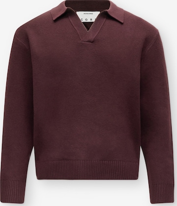 JACK & JONES Neulepaita 'JCOLEGACY' värissä ruskea: etupuoli