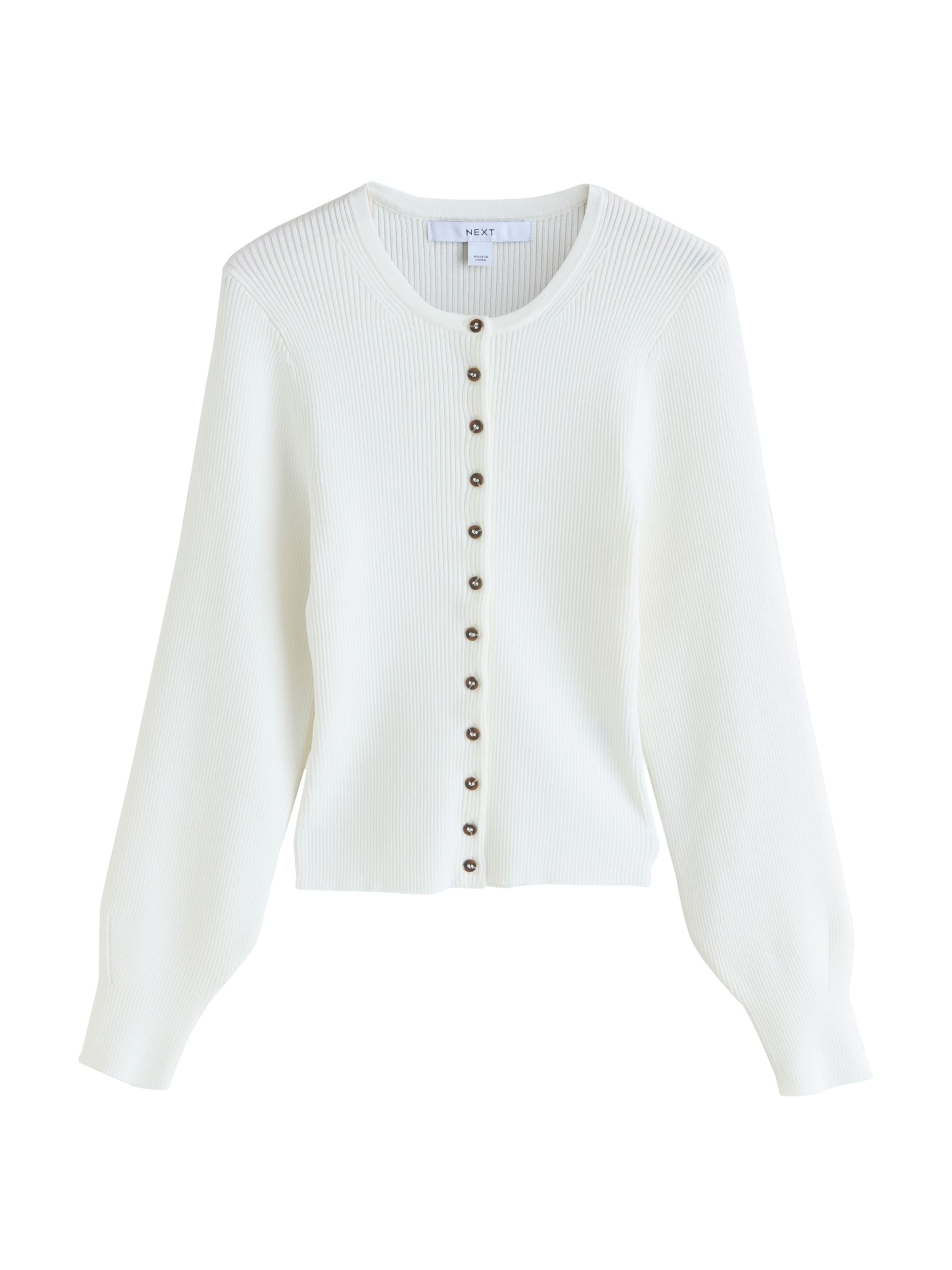 Next Gebreid vest in Wit: voorkant