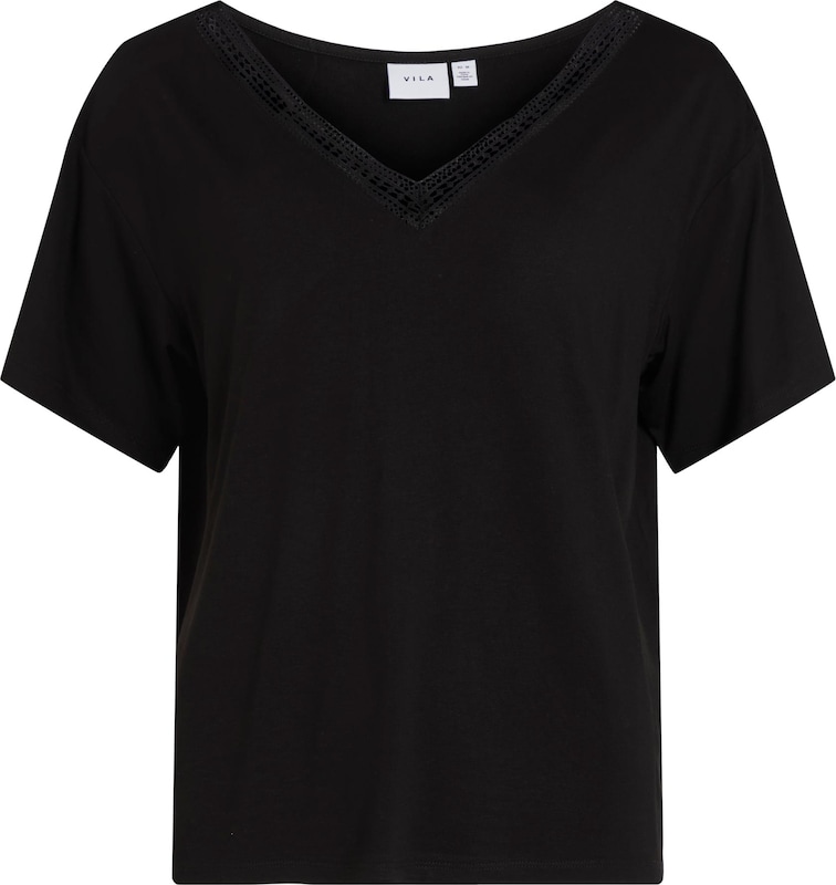 VILA T-Shirt 'SASSI' in Schwarz