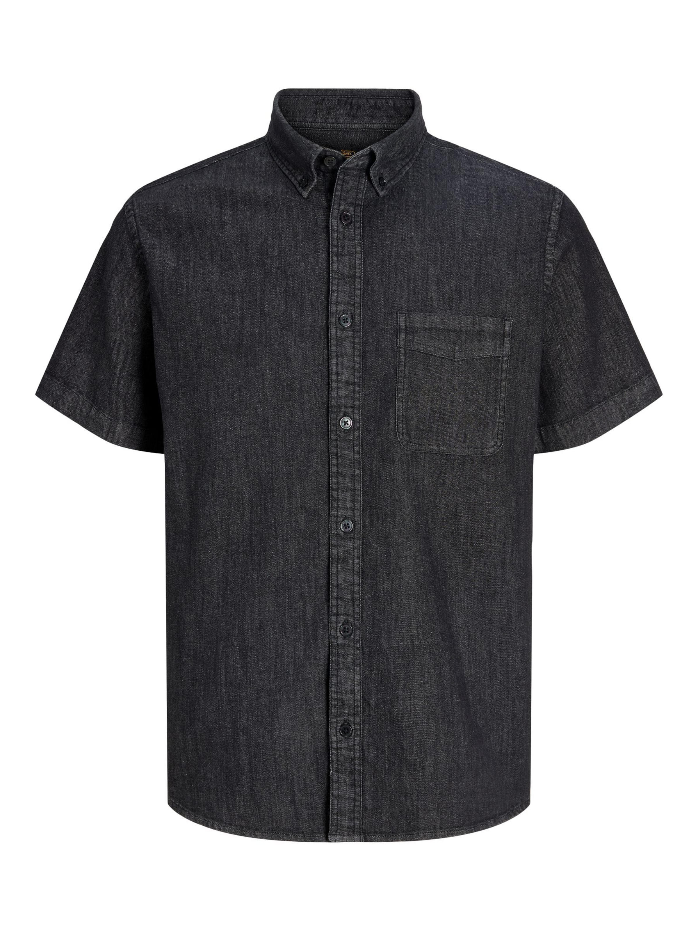 JACK & JONES Regular Fit Skjorte i sort: forside