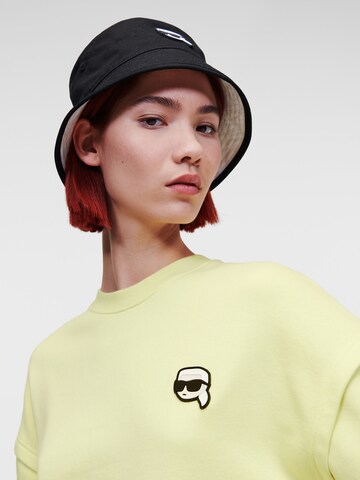 Karl Lagerfeld Sweatshirt 'Ikonik' in Yellow