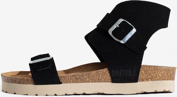 Bayton Sandal 'Dubbo' i svart: framsida