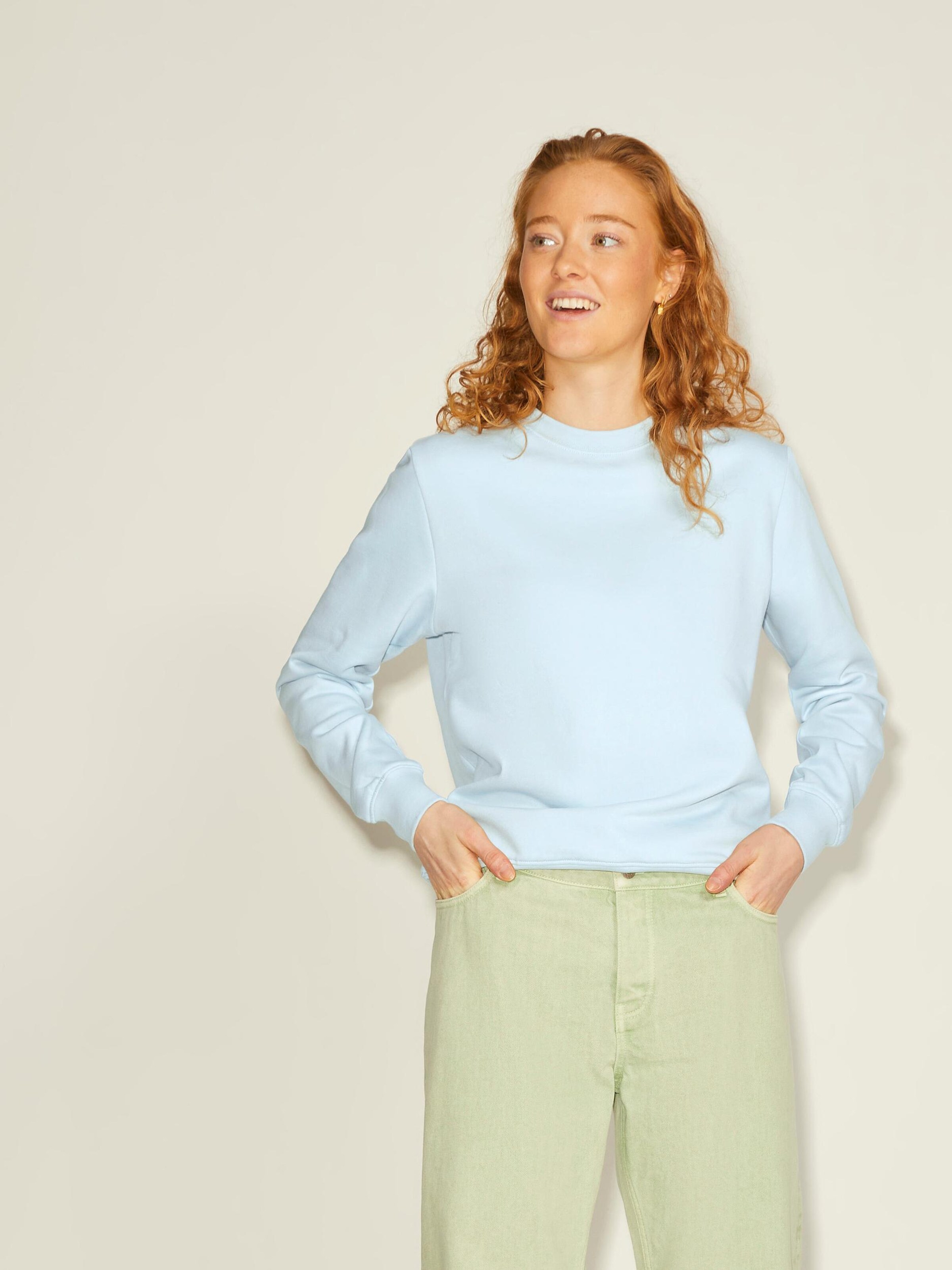 Frauen JJXX Top 100 JJXX Sweatshirt 'Aya' in Blau - CV44133 Frauen JJXX Top 100 JJXX Sweatshirt 'Aya' in Blau - CV44133