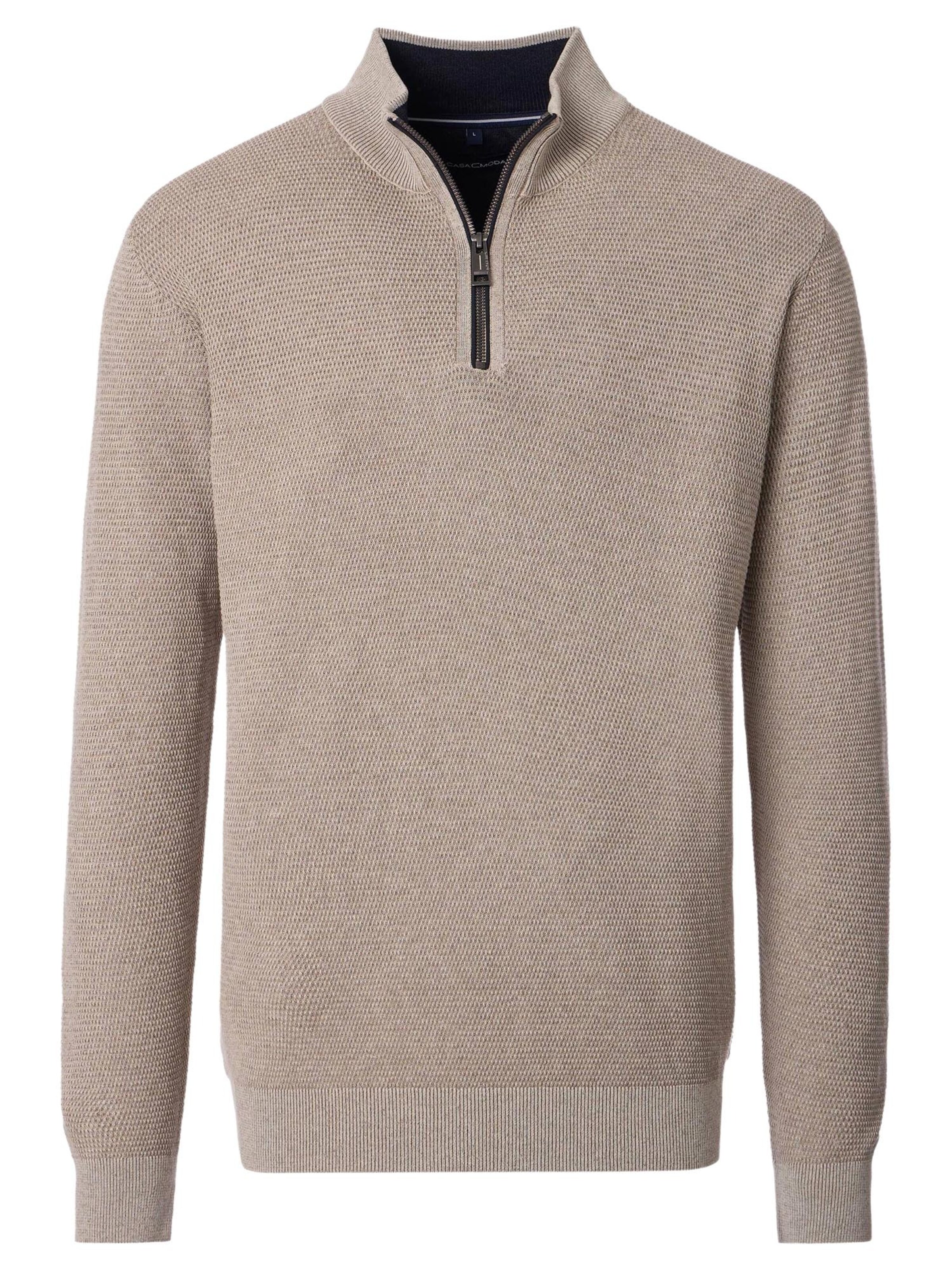 CASAMODA Sweater 'Basic' in Beige: front