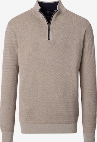 CASAMODA Pullover 'Basic' in Beige: Vorderseite