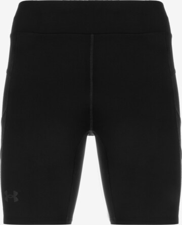 UNDER ARMOUR Regular Sportbroek 'Speedpocket' in Zwart: voorkant