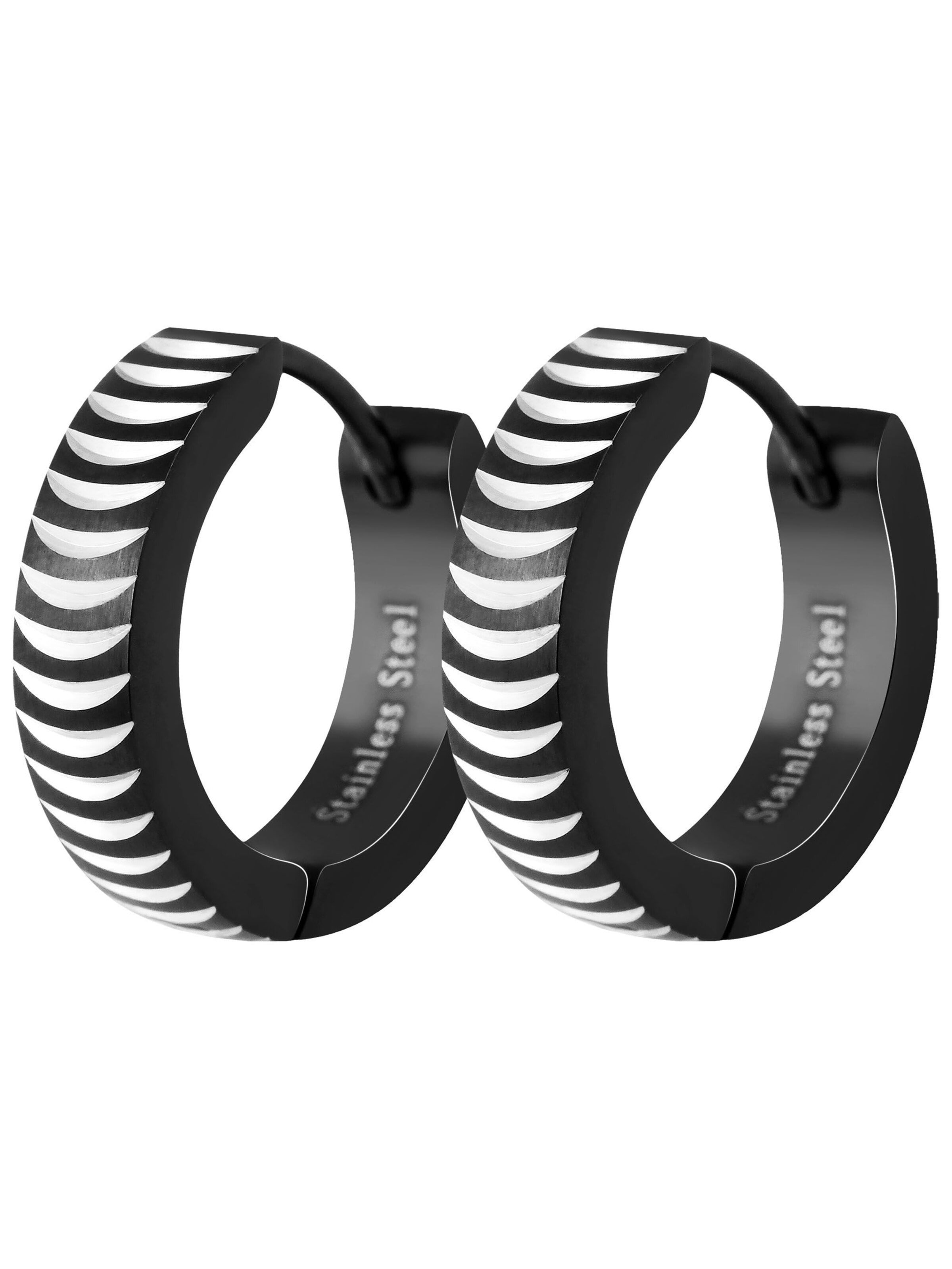 Akzent Earrings 'Timmy, Ionenplattierung' in Black