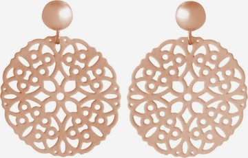 Gemshine Earrings 'Yoga Mandala' in Gold: front