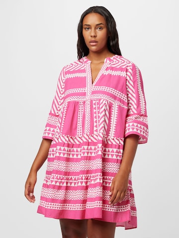 Vero Moda Curve Tuniek 'DICTHE' in Roze: voorkant