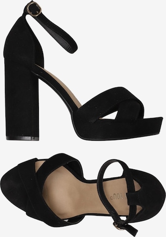 ABOUT YOU Sandalen 39 in Schwarz: Vorderseite