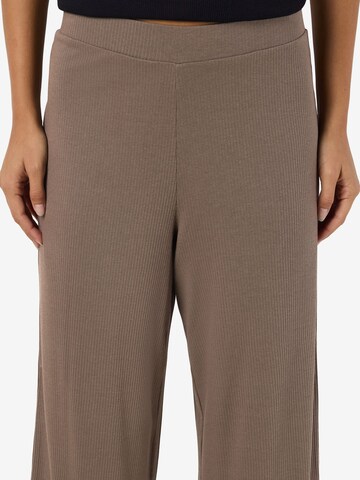 Noisy may Wide leg Trousers 'NMPASA' in Brown