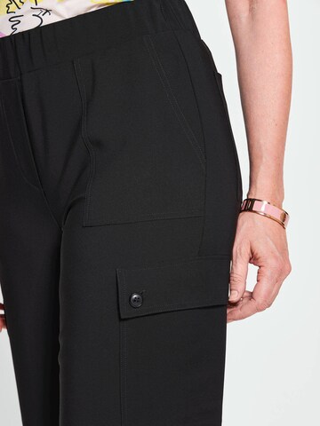 Goldner Loosefit Cargobroek 'VERA' in Zwart