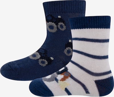 EWERS Socken in beige / dunkelblau / grau / weiß, Produktansicht