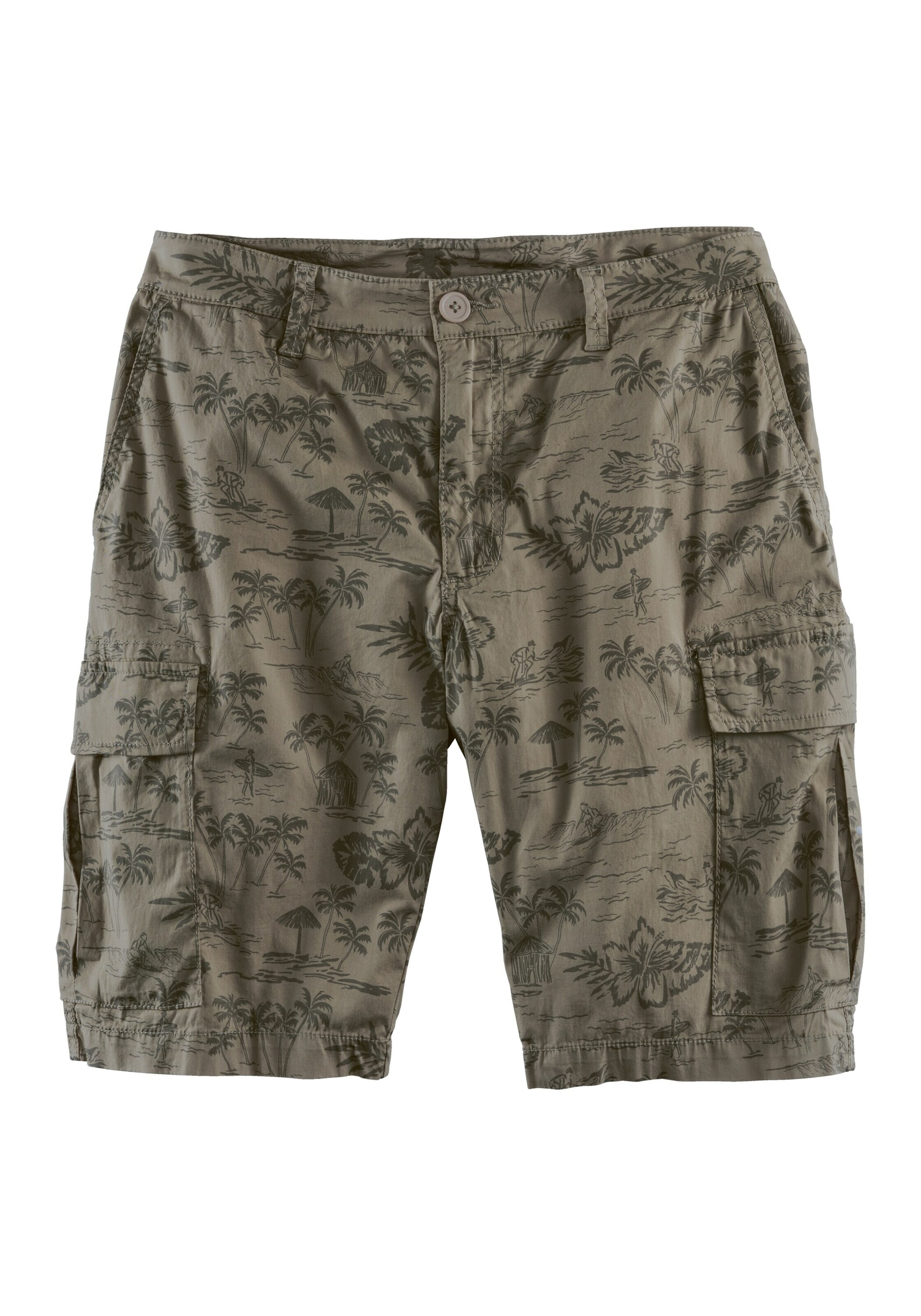 JOHN DEVIN Cargo Pants in Green: front