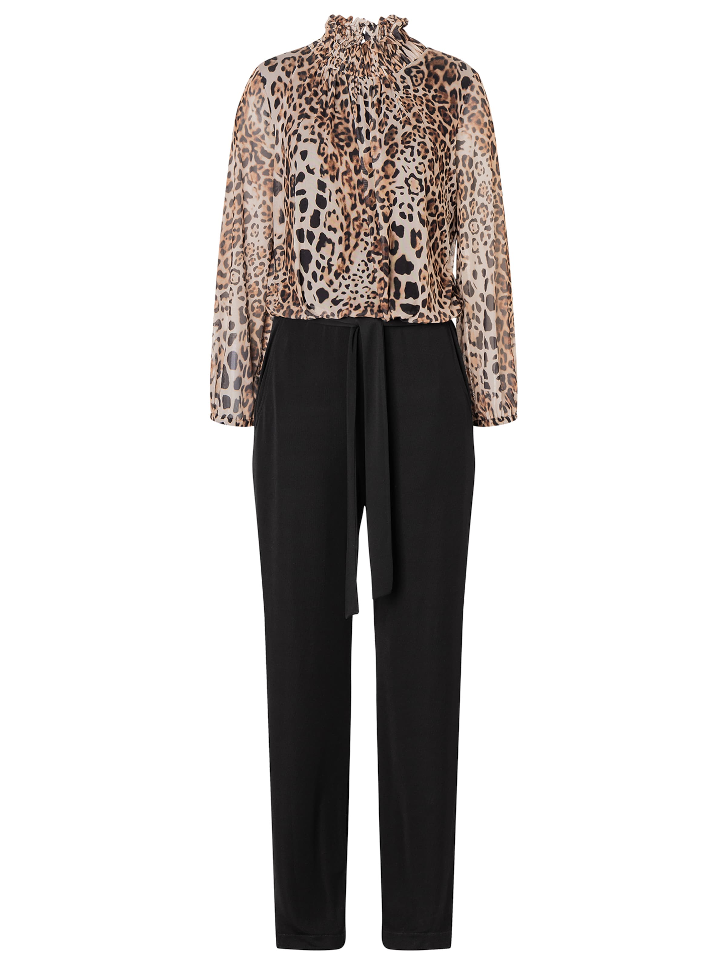 Ana Alcazar Jumpsuit 'Sunia' in Bruin: voorkant