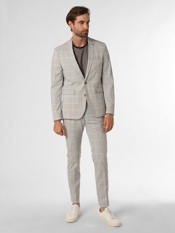 Finshley & Harding London Slim fit Suit in Grey: front