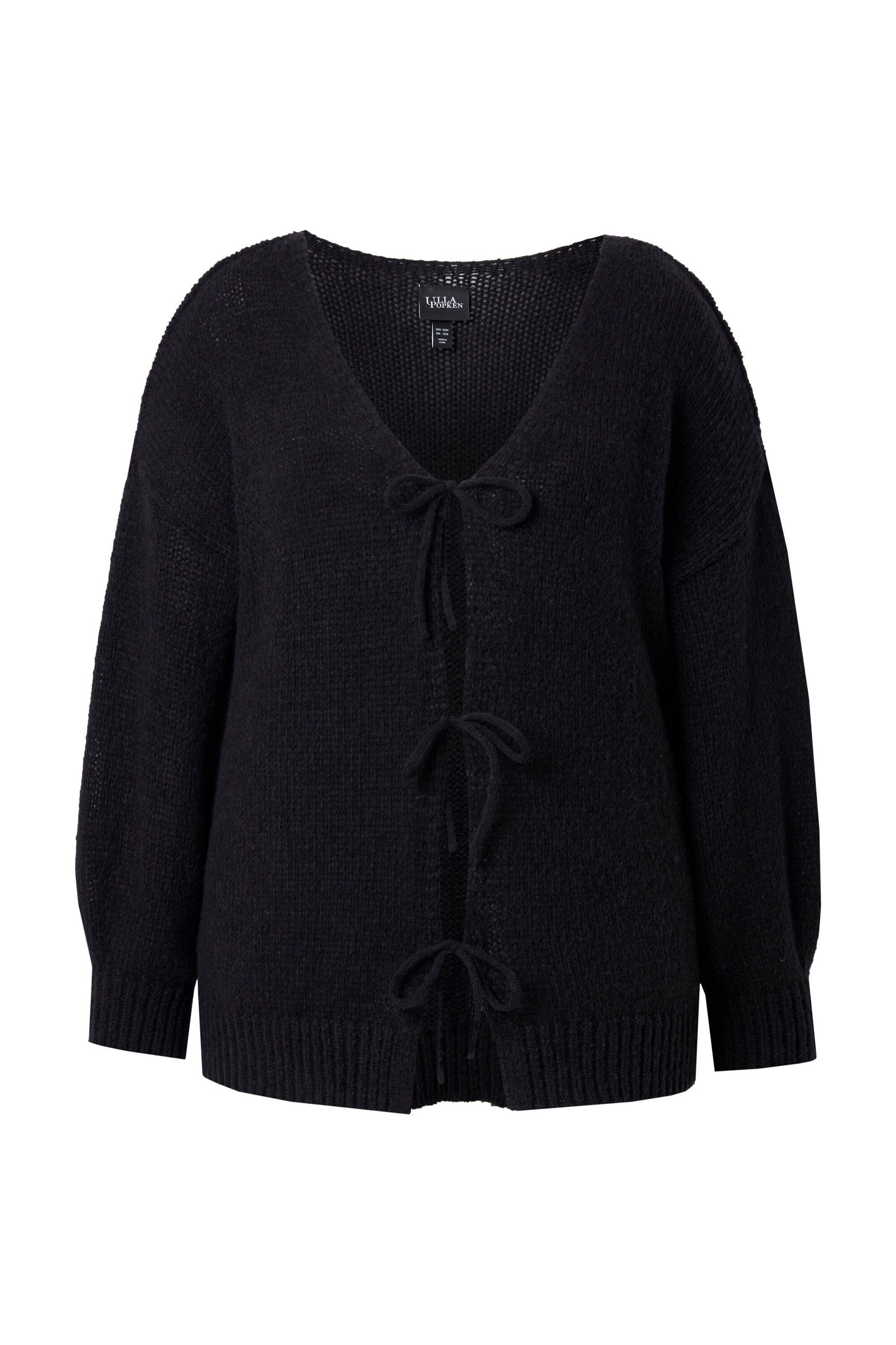 MIAMODA Strickjacke in Schwarz: Vorderseite