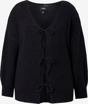 MIAMODA Gebreid vest in Zwart: voorkant