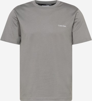 Calvin Klein Regularen Majica | siva barva: sprednja stran