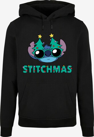 ABSOLUTE CULT Sweatshirt 'Lilo And Stitch - Stitchmas Glasses' in Schwarz: predná strana