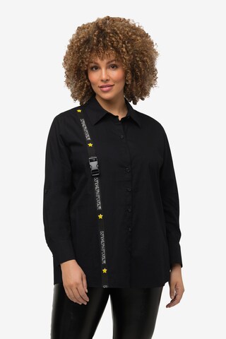 Ulla Popken Blouse in Zwart: voorkant