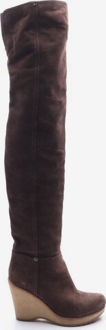PRADA Dress Boots in 39,5 in Brown: front