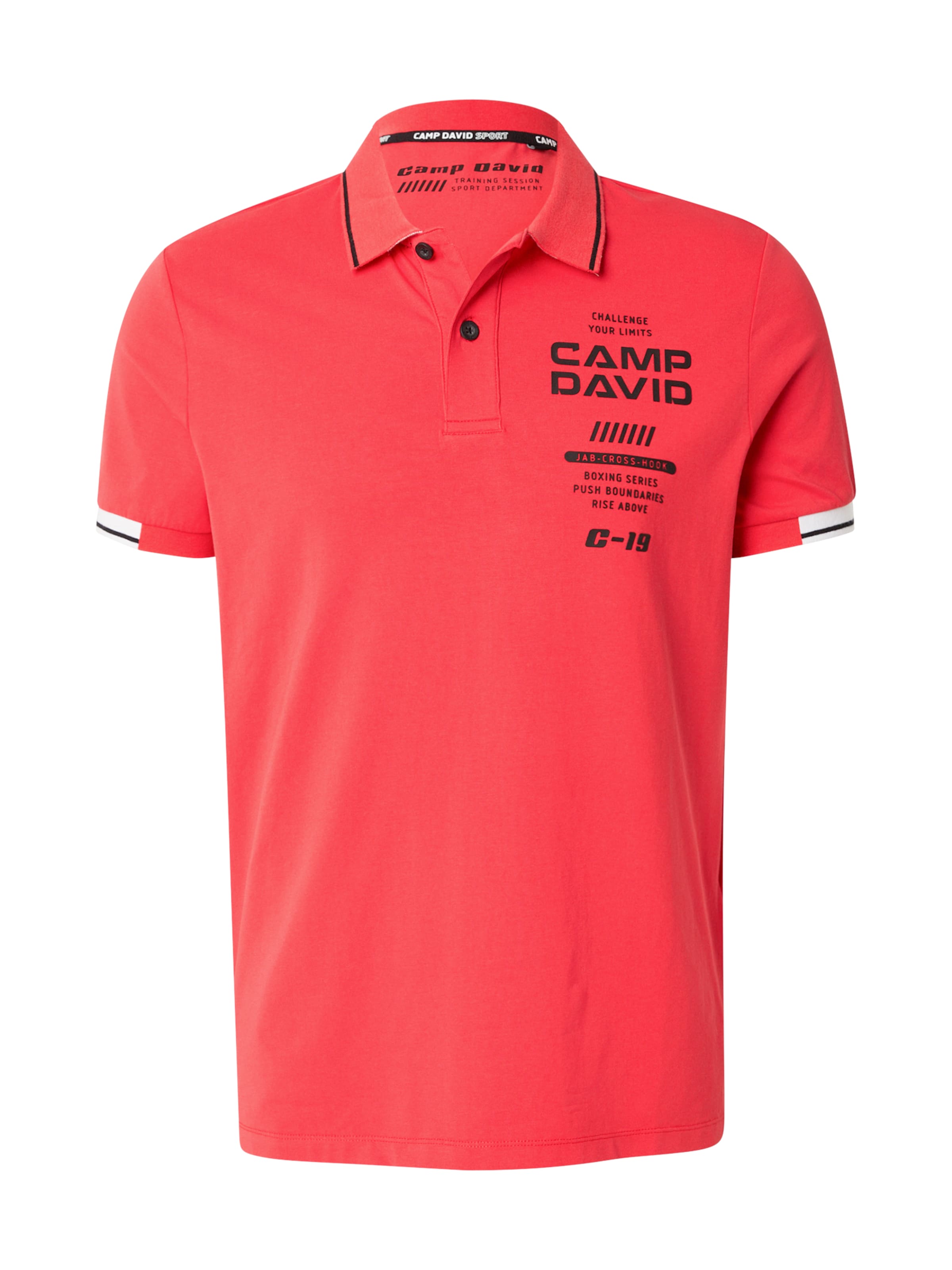 CAMP DAVID - Camiseta en rojo: frente