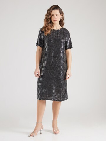 ONLY Carmakoma Cocktail Dress 'CARLOLINA' in Black: front