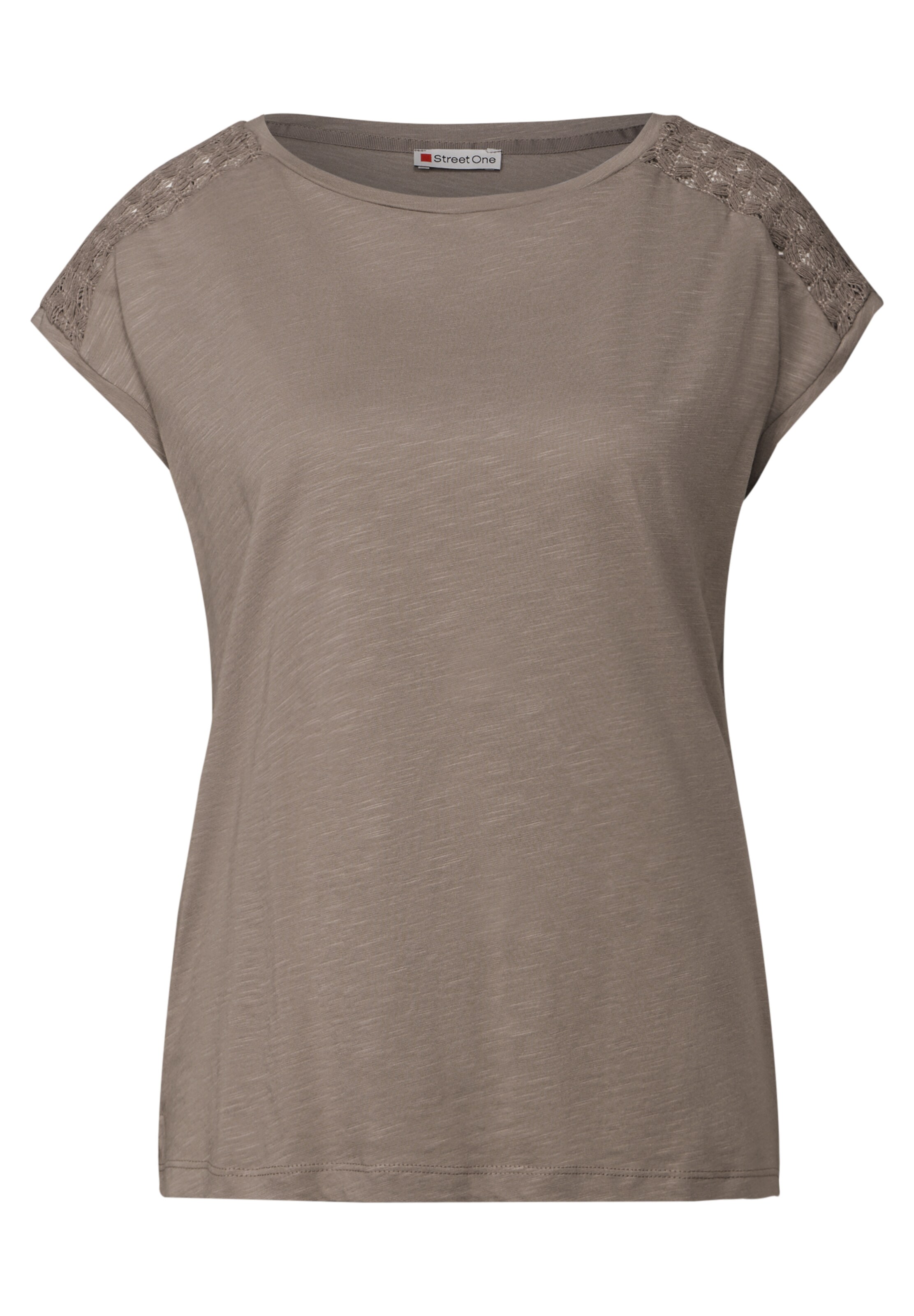 STREET ONE Shirt in Brown: front