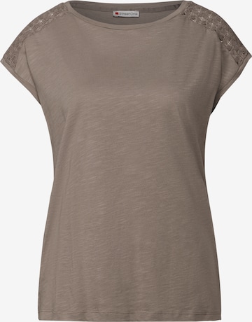 STREET ONE Shirt in Brown: front
