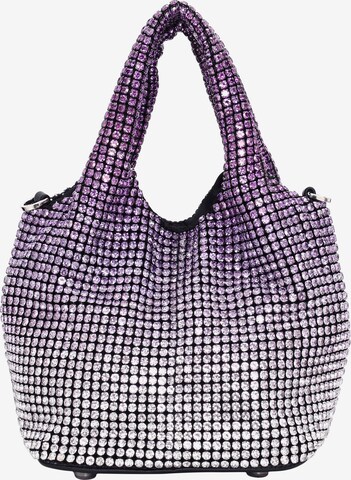 myMo at night Handbag in Purple: front