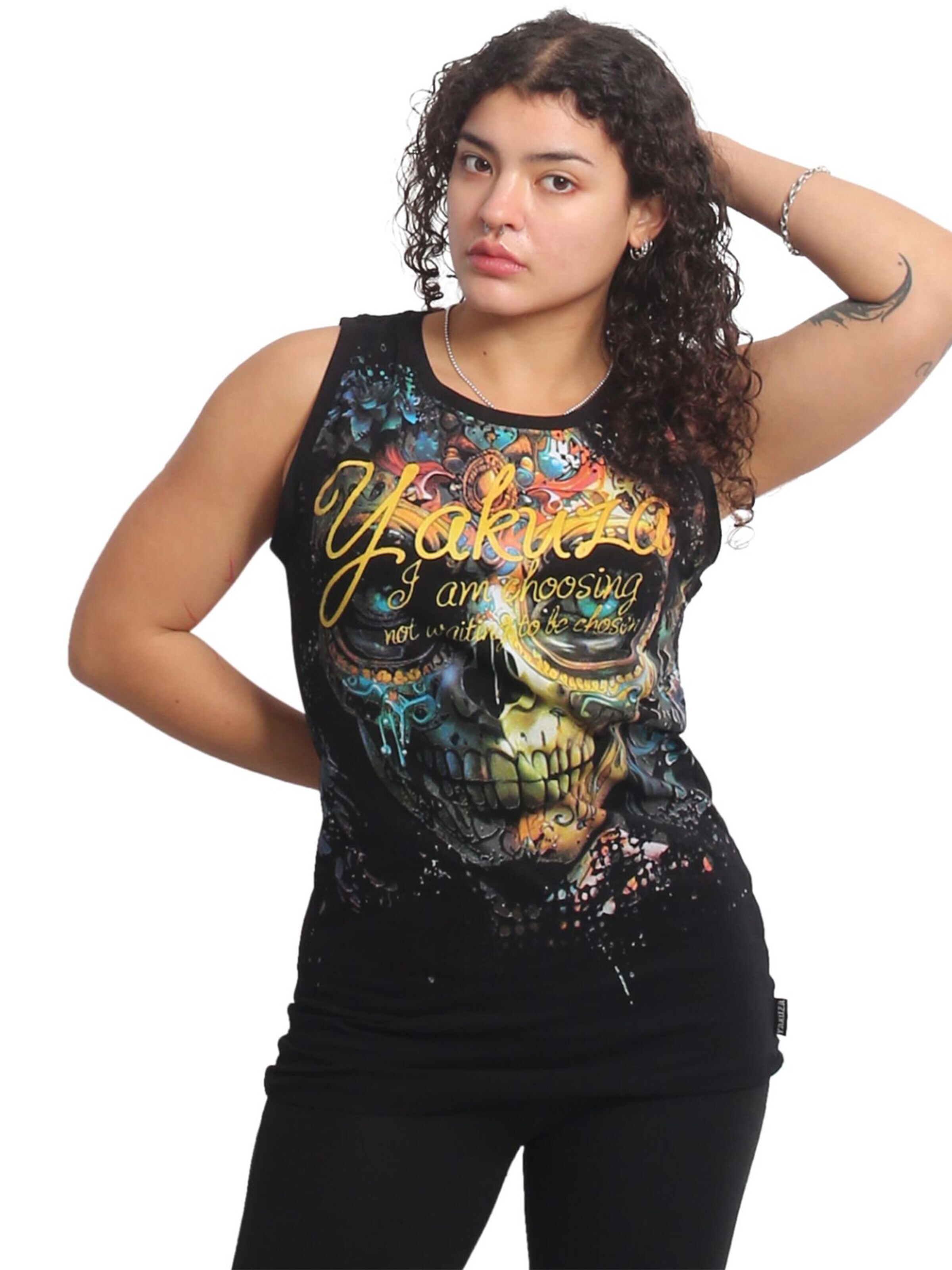 Yakuza Top 'Choosen' in Black