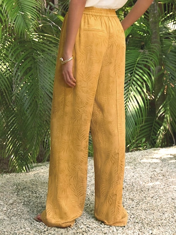 Next Wide leg Broek in Geel