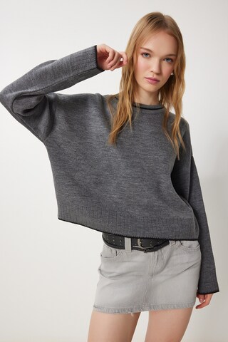 Happiness İstanbul Sweter w kolorze szary