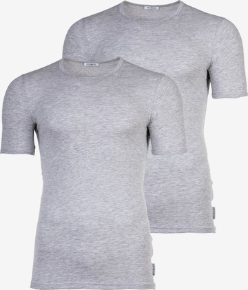 T-Shirt BIKKEMBERGS en gris : devant