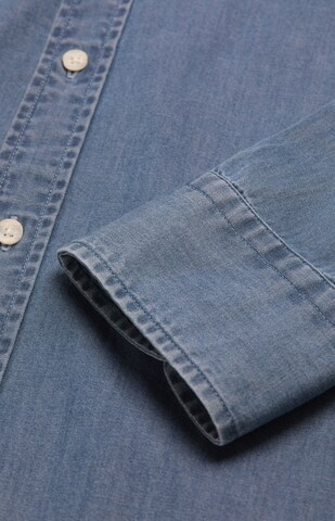 Scalpers Regular fit Button Up Shirt 'Alpha' in Blue