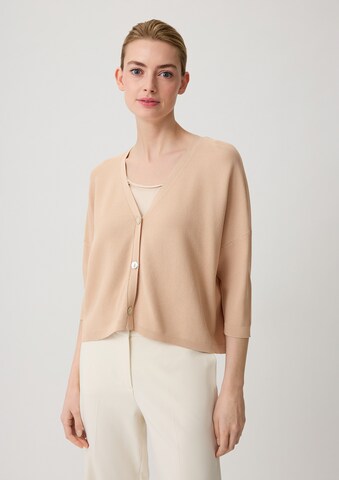 COMMA Knit Cardigan in Beige: front