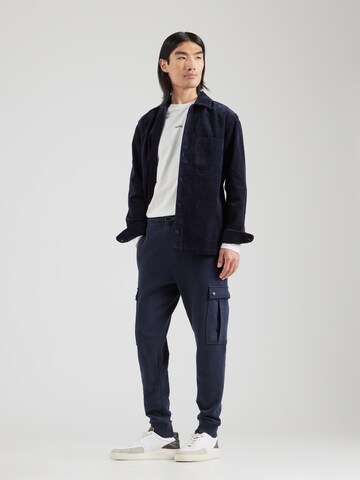 Tapered Pantaloni cargo 'Seteam' di BOSS in blu