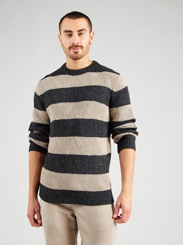 Key Largo Pullover 'HARRY' in Beige: Vorderseite