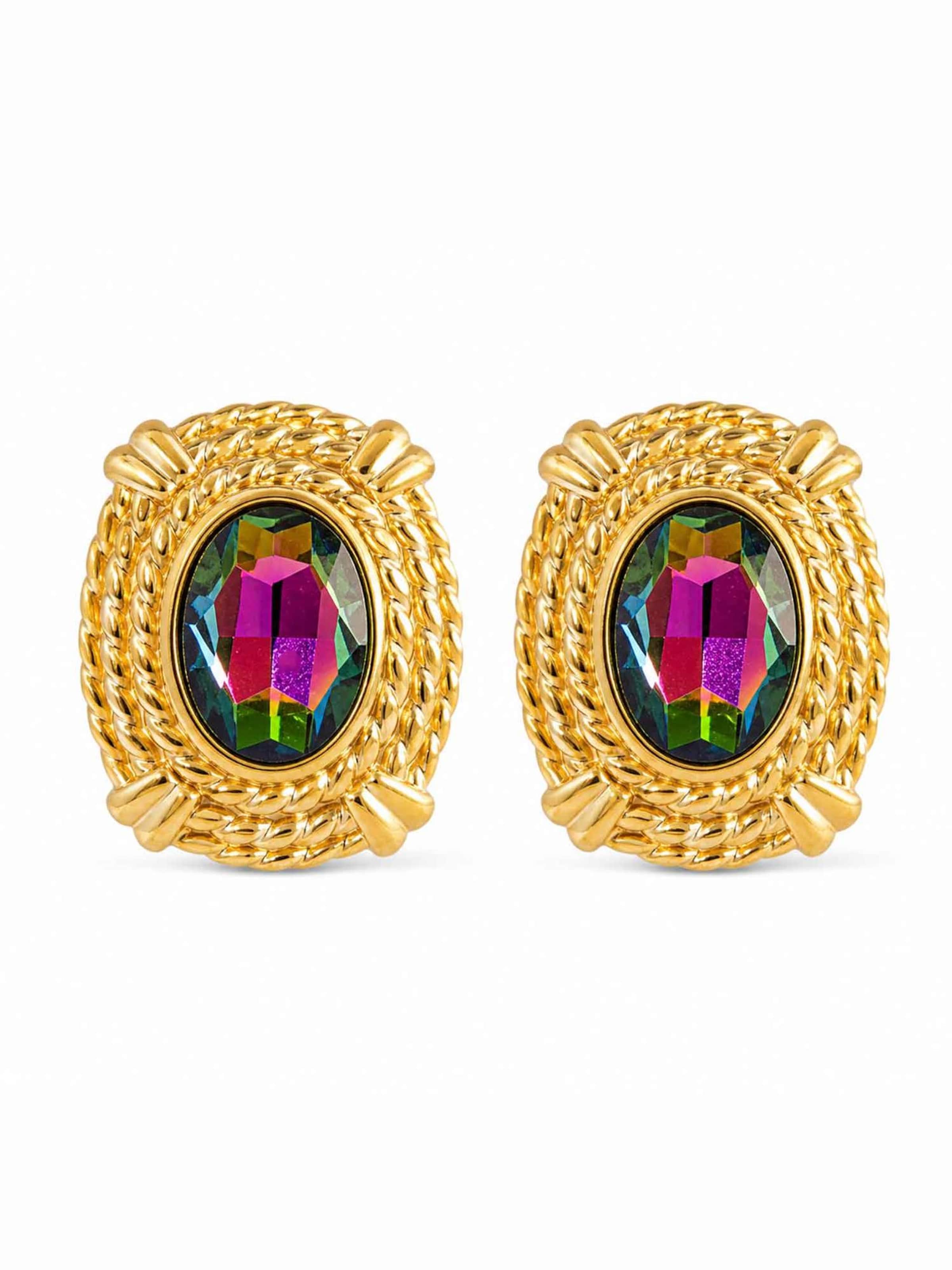 RteRme Ohrringe 'Radiant Vintage Crystal Glass Earrings'‌‌‌‌‌‌‌‌‌‌ in One Size in gold, Produktansicht