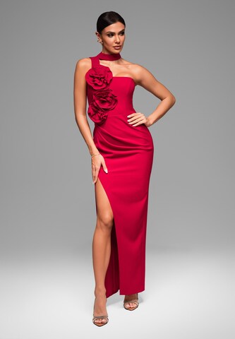Ombre Evening dress in Red: front