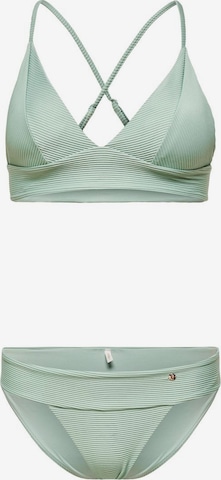 ONLY Triangle Bikini in Green: front