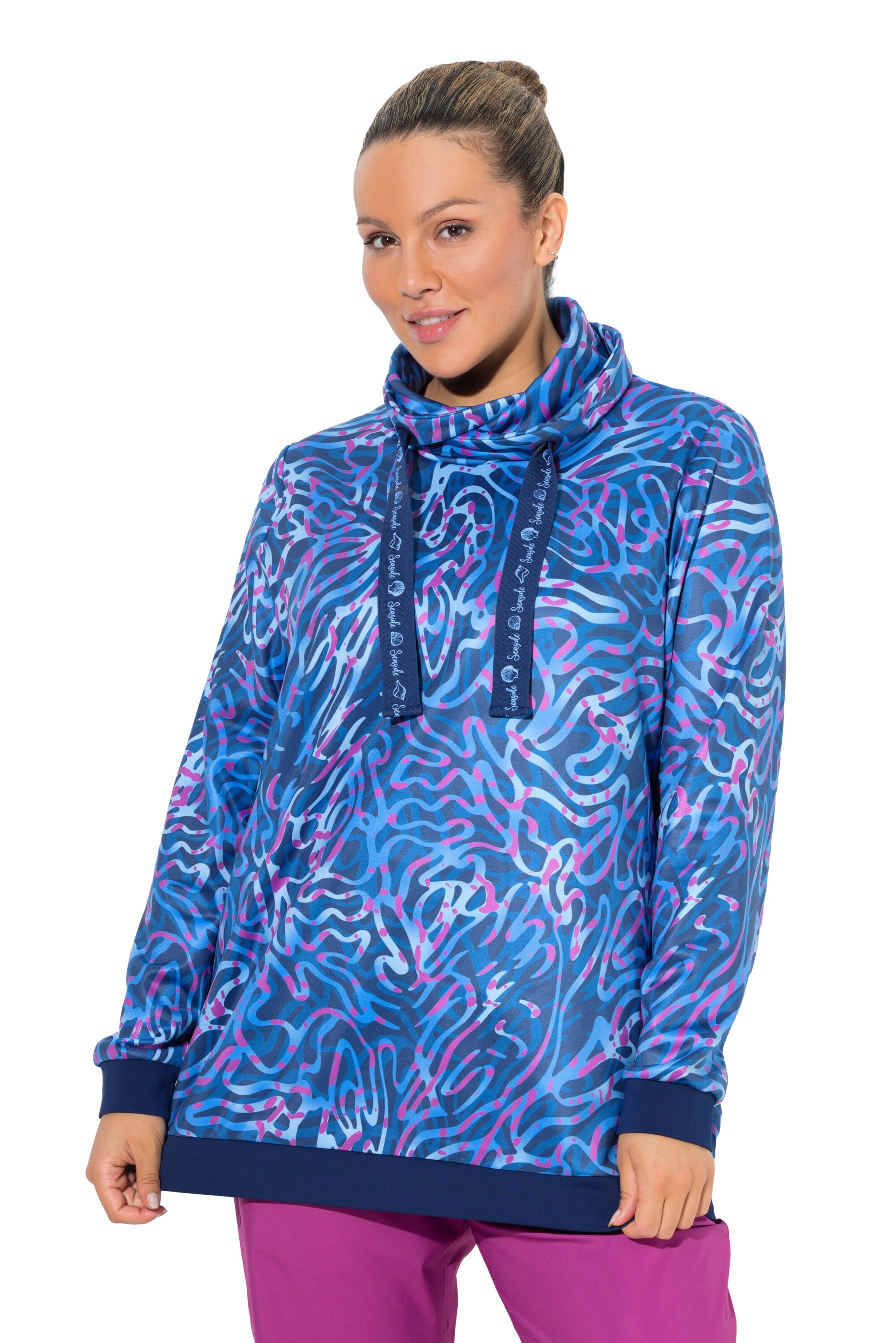 Ulla Popken Sweatshirt in Blau