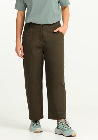 JACK WOLFSKIN Loose fit Outdoor Pants in Brown: front