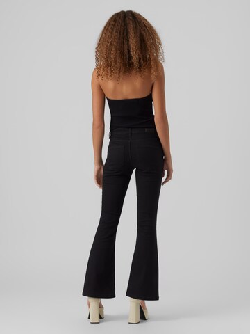 VERO MODA Flared Jeans 'Scarlet' in Black