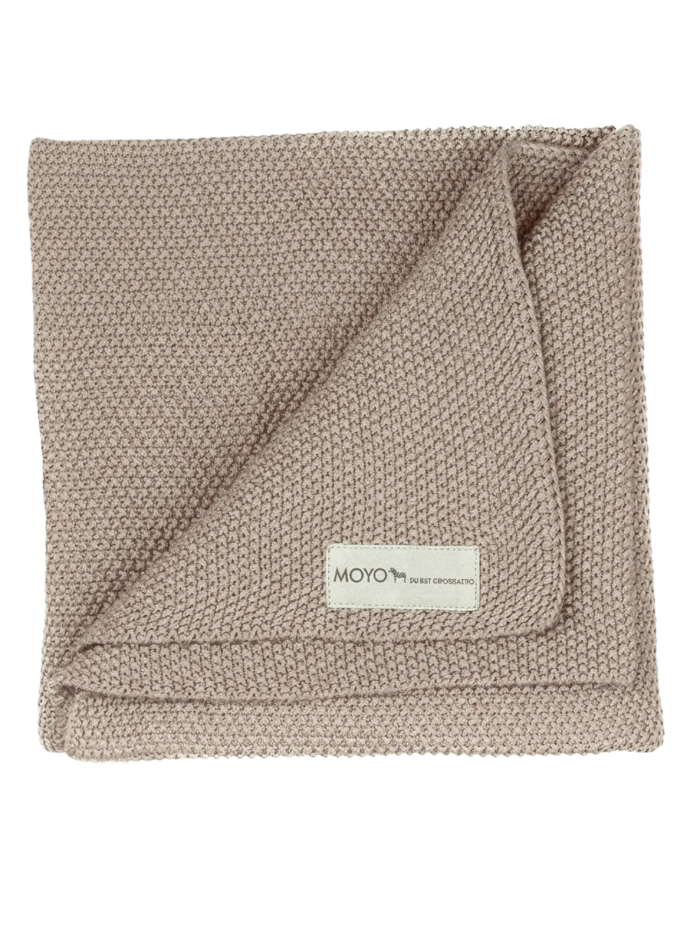 MOYO Babydecke 'Babydecke Reiskorn-Struktur "Raschelnder Haselzweig"'‌‌‌‌‌‌ in Braun: Vorderseite