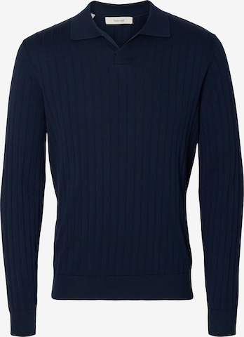 mėlyna SELECTED Megztinis 'SLHTORINO': priekis