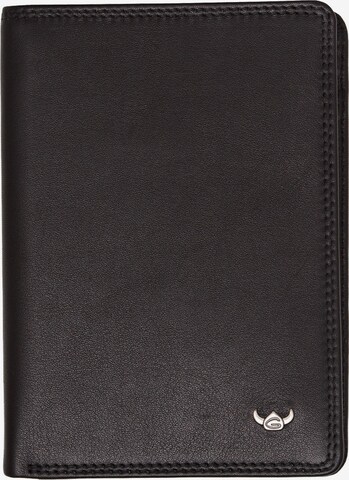 GOLDEN HEAD Wallet 'Polo ' in Black: front